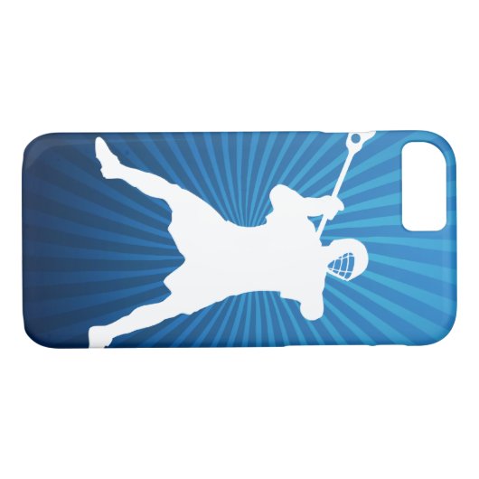 Lacrosse Player iPhone 7 hoesje (Achterkant (Horizontaal))