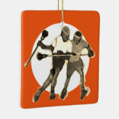 Lacrosse Player Keramisch Ornament (Rechts)