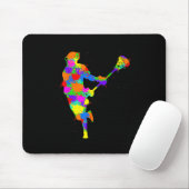 Lacrosse Player Kinder Boys Youth Muismat (Met muis)