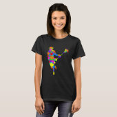 Lacrosse Player Kinder Boys Youth T-shirt (Voorkant volledig)
