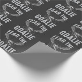 Lacrosse Player Lax Goalie Stick Helmet Sport Fun Cadeaupapier (Hoek)