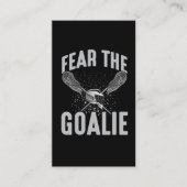 Lacrosse Player Lax Goalie Stick Helmet Sport Fun Visitekaartje (Voorkant)