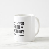 Lacrosse Player Lax Wanna Spoon Funny Gift Idee Koffiemok (Voorkant rechts)