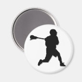 Lacrosse Player Magnet (Voorkant / Achterkant)