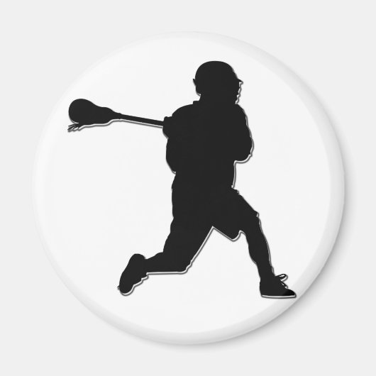 Lacrosse Player Magnet (Voorkant)