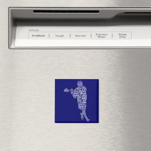 Lacrosse Player Magnet (Insitu (Vaatwasser))