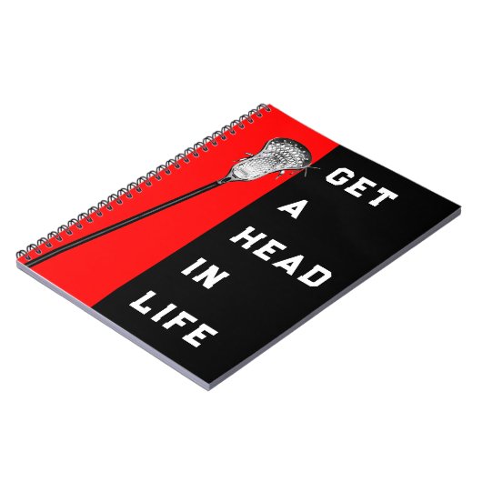 Lacrosse Player Notitieboek (Linkerzijde)