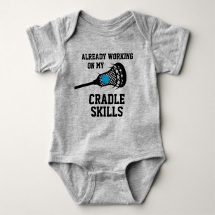 Lacrosse Player Parents Cradle Skills Romper