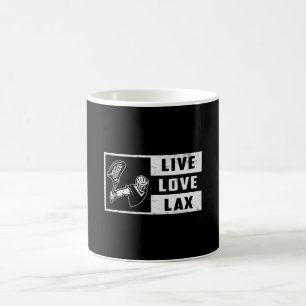 Lacrosse Player Sport Live Love Lax Funny Gift Koffiemok