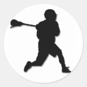 Lacrosse Player Sticker (Voorkant)