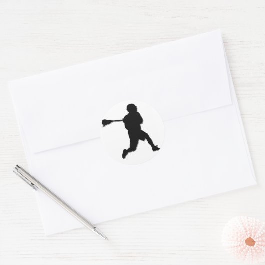 Lacrosse Player Sticker (Envelop)