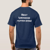 Lacrosse Player T-shirt  (Achterkant)