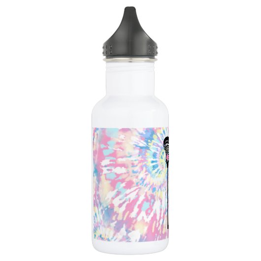 Lacrosse Player Tie Dye Name Persoonlijk Waterfles (Links)