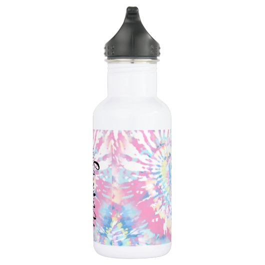 Lacrosse Player Tie Dye Name Persoonlijk Waterfles (Rechts)
