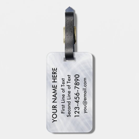 Lacrosse Player Typographic Custom Bagagelabel (Achterkant verticaal)