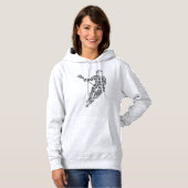 Lacrosse Player Word Art, Wordle Hoodie (Voorkant volledig)