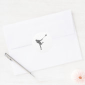 Lacrosse Player Youth Kinder Boys Mannen Ronde Sticker (Envelop)