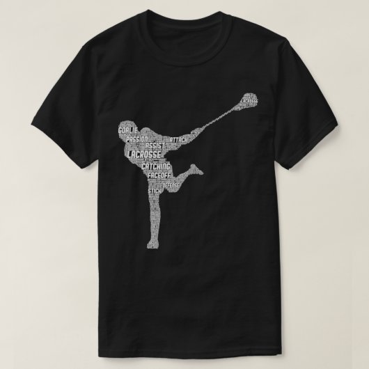 Lacrosse Player Youth Kinder Boys Mannen T-shirt (Design voorkant)