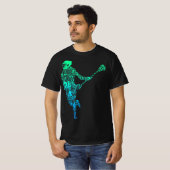 Lacrosse Player Youth Mannen Boys Kinder T-shirt (Voorkant volledig)