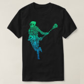 Lacrosse Player Youth Mannen Boys Kinder T-shirt (Design voorkant)