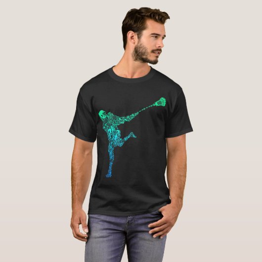 Lacrosse Player Youth Mannen Kinder Boys T-shirt (Voorkant volledig)