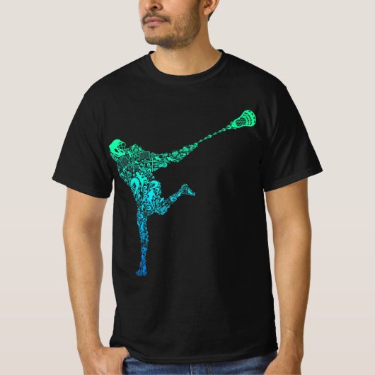 Lacrosse Player Youth Mannen Kinder Boys T-shirt (Voorkant)