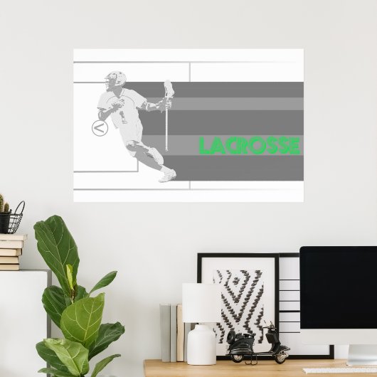 lacrosse poster met volledige velgstripe (Thuiskantoor)