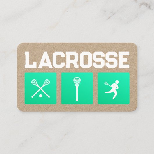 Lacrosse Professional Visitekaartje (Voorkant)
