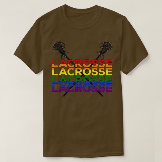 Lacrosse Rainbow T-shirt (Design voorkant)