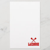 Lacrosse Red Briefpapier (Voorkant)