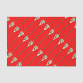 Lacrosse Red Sports Tissue Paper Tissuepapier