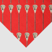 Lacrosse Red Sports Tissue Paper Tissuepapier (Detail)