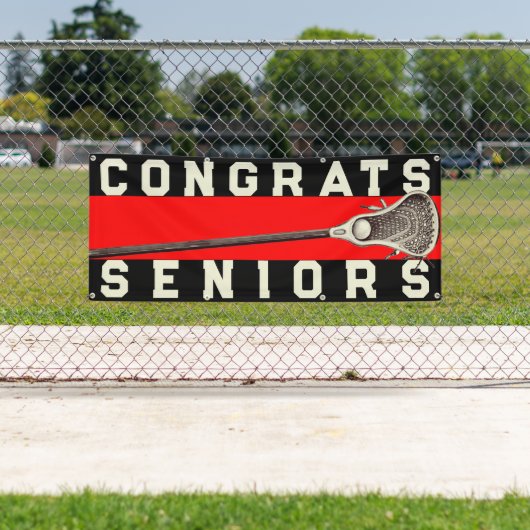 Lacrosse Red Team Gefeliciteerd Spandoek (Insitu)