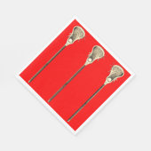 Lacrosse Red Team Napkins Servet (Hoek)