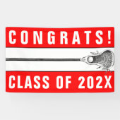 Lacrosse Red Team Senior Night Banner (Horizontaal)