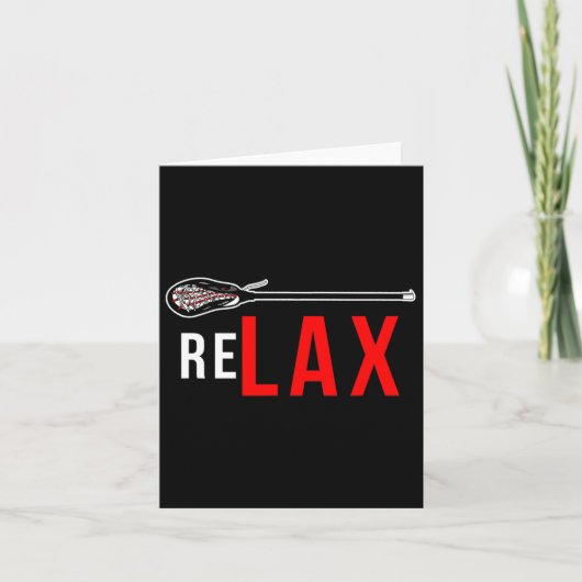 Lacrosse - Relax Lacrosse Sticks Kaart (Voorkant)