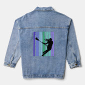 Lacrosse retro  distress D Denim Jacket (Achterkant)