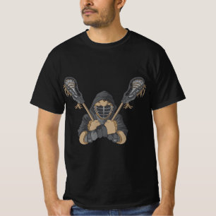 Lacrosse  Retro Lacrosse Stick afbeelding T-shirt