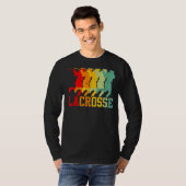 Lacrosse Retro Lacrosse Stick Sun T-shirt (Voorkant volledig)
