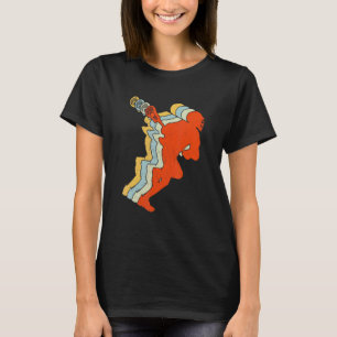 Lacrosse  Retro Lacrosse Stick Sunset 1 T-shirt