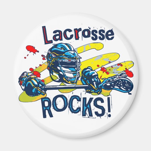 Lacrosse Rocks LaX Gear Magneet (Voorkant)