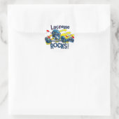 Lacrosse Rocks LaX Gear Ronde Sticker (Tas)