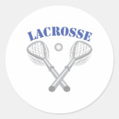 Lacrosse Ronde Sticker (Voorkant)