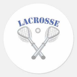 Lacrosse Ronde Sticker