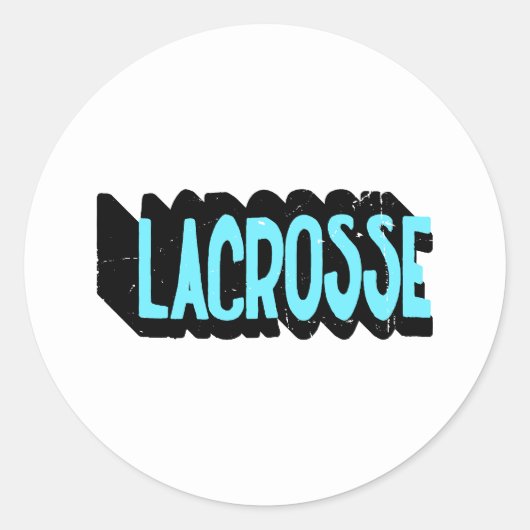 Lacrosse Ronde Sticker (Voorkant)