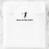 Lacrosse Ronde Sticker (Tas)