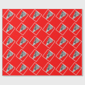 Lacrosse Rood Cadeaupapier (Vlak)