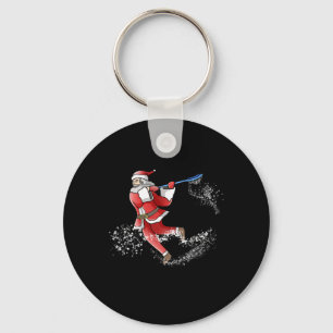 Lacrosse Santa Christmas Cool Lax Sport Ugly X-mas Sleutelhanger