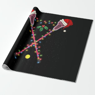 Lacrosse Santa Hat Kerstmis Sport Cadeaupapier