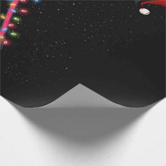 Lacrosse Santa Hat Kerstmis Sport Cadeaupapier (Hoek)